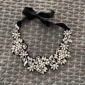 J-Crew Black Tie necklace